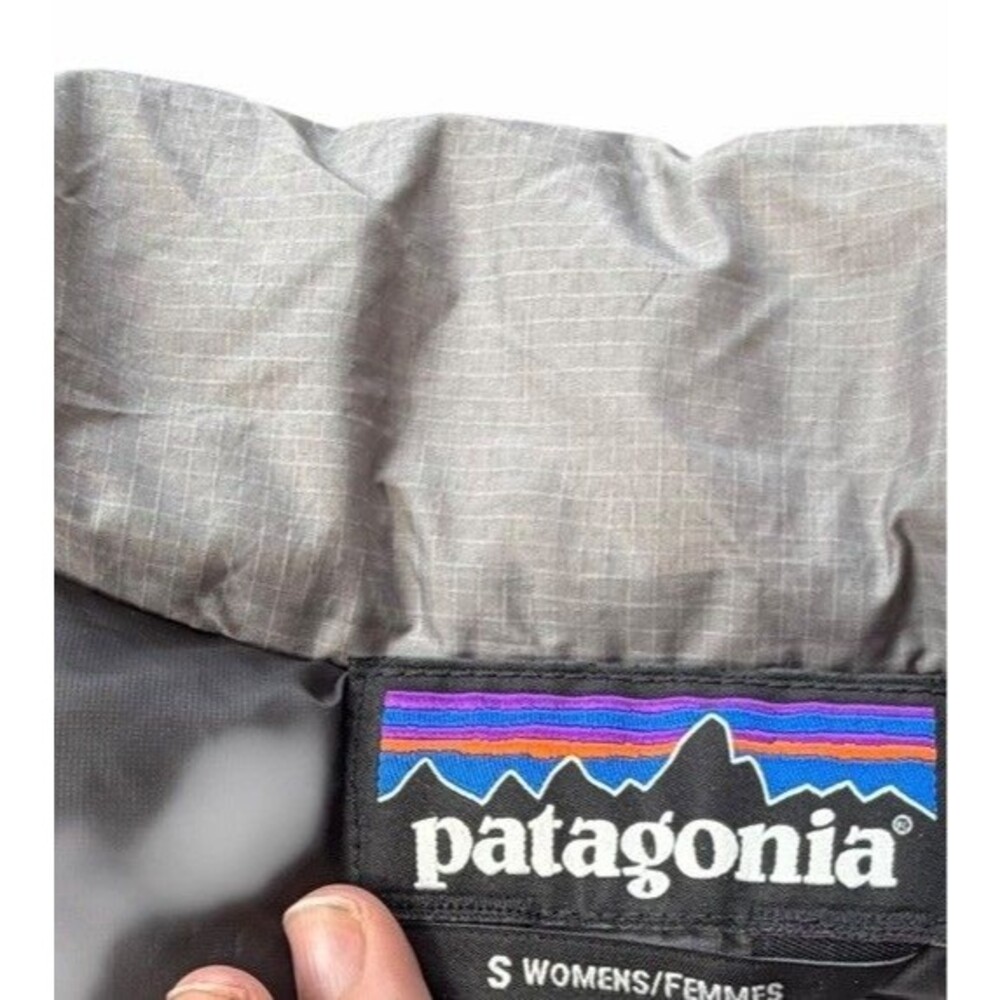 Patagonia Goose Down Sweater Puffer Jacket Womens Small Light Gray Lightweight - Picture 6 of 10